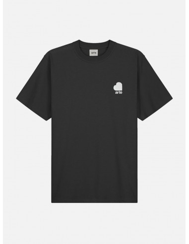 T-Shirt Uomo Arte Heart Logo - Black