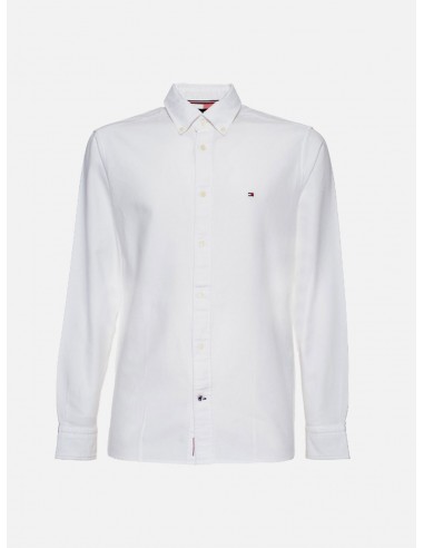 Camicia Tommy Hilfiger Elegante con Ricamo Logo - Colore Bianco