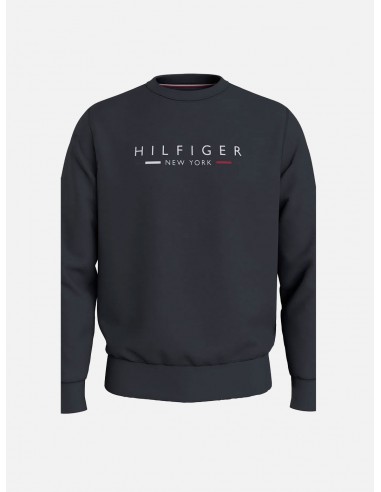 Felpa Tommy Hilfiger con Logo TH sul Petto - Colore Blu