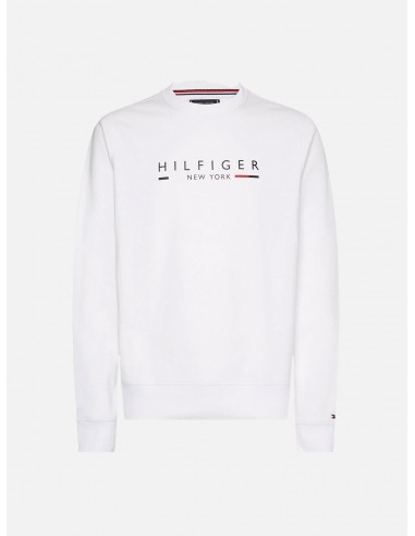 Felpa Tommy Hilfiger con Logo TH sul Petto - Colore Bianco