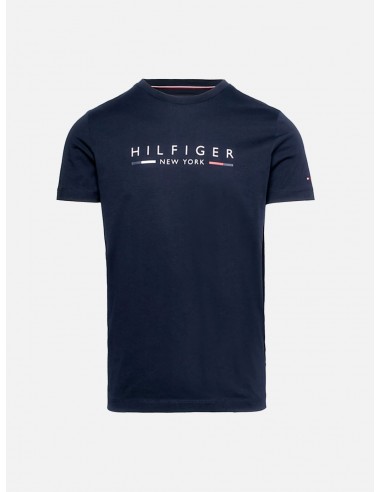 T-Shirt Slim Fit con Logo NYC - Colore Blu