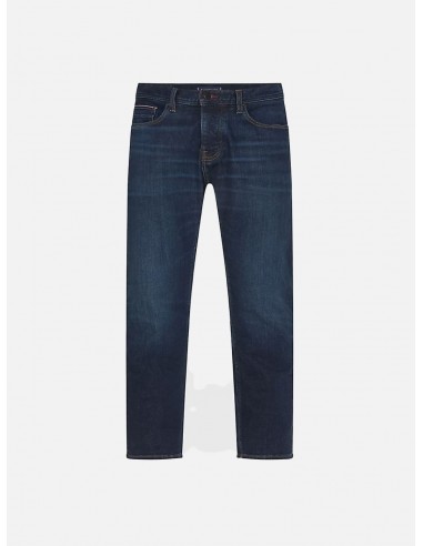 Jeans Tommy Hilfiger Denton Straight Fit con Bandierina Ricamata - Gamba 32''