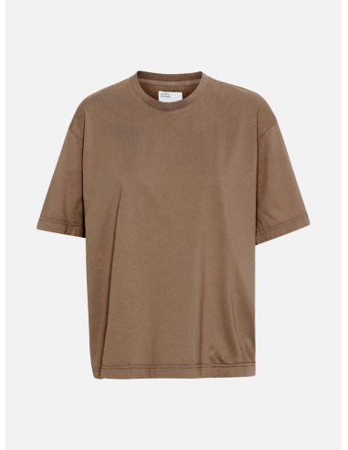 T-Shirt Oversize Donna Colorful - Colore Marrone Cammello
