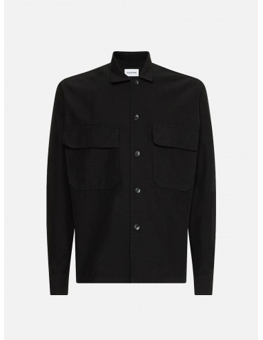 Camicia da Uomo Calvin Klein Squadrata in Twill - Colore Nero