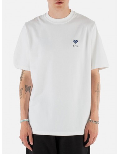 T-Shirt Uomo Alpha Antwerp Tommy Heart Patch - Colore Bianco