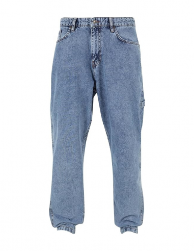 Jeans da Uomo Karl Kani - Retro Tapered Workwear Denim - Colore Mid Blu